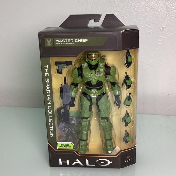 Halo The Spartan Collection Master Chief figure with accessories NEW SEALED - Picture 1 of 12